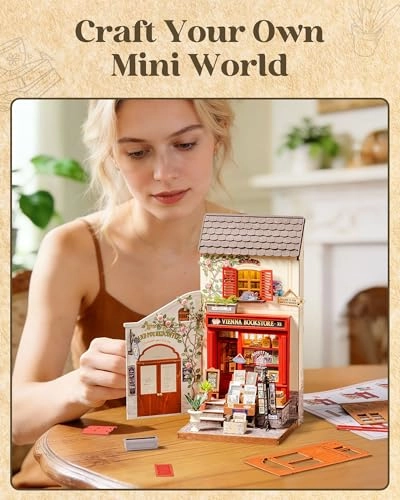 DIY Miniature House Kit - Vienna Bookstore 1:12