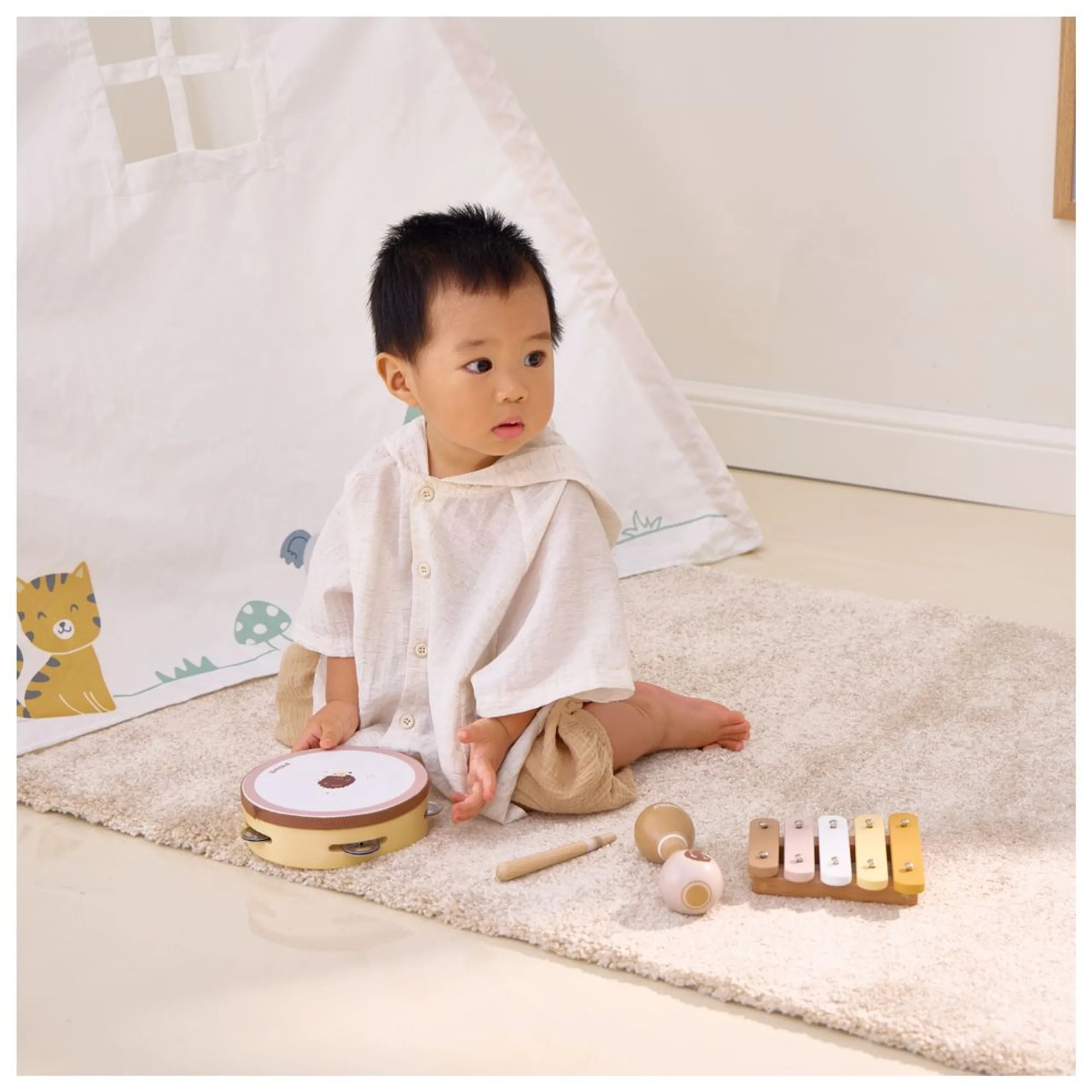 PolarB Hedgehog Musical Toy Set - 12 months+