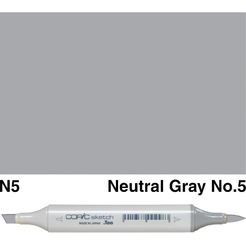 Copic Sketch N-5 - Neutral Gray No. 5 Twin Tip