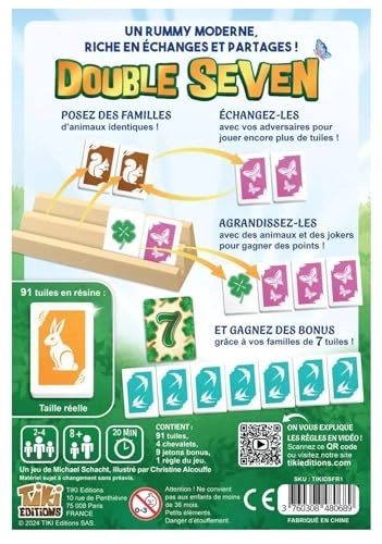 Lucky Numbers: 5th Player Expansion + Double Seven (French) + Bottle Opener