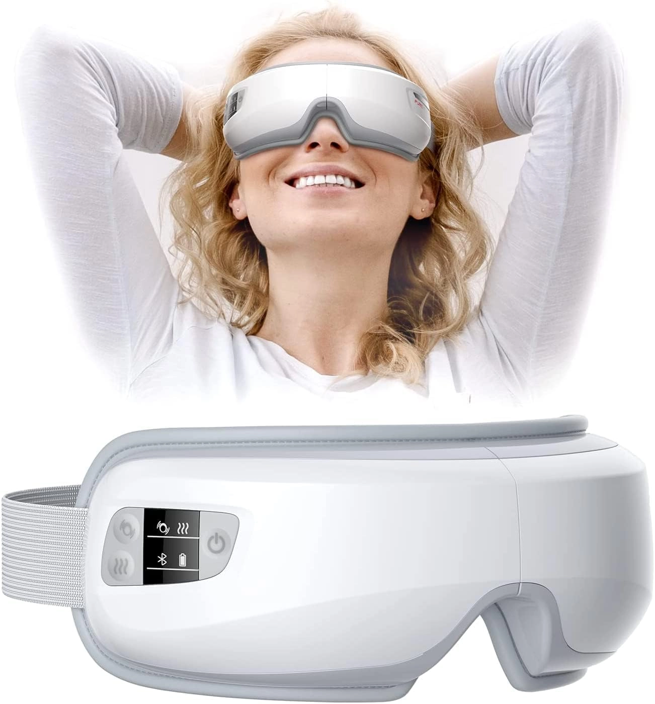 Pureheal Eye Massager - 2-Level Heat Bluetooth