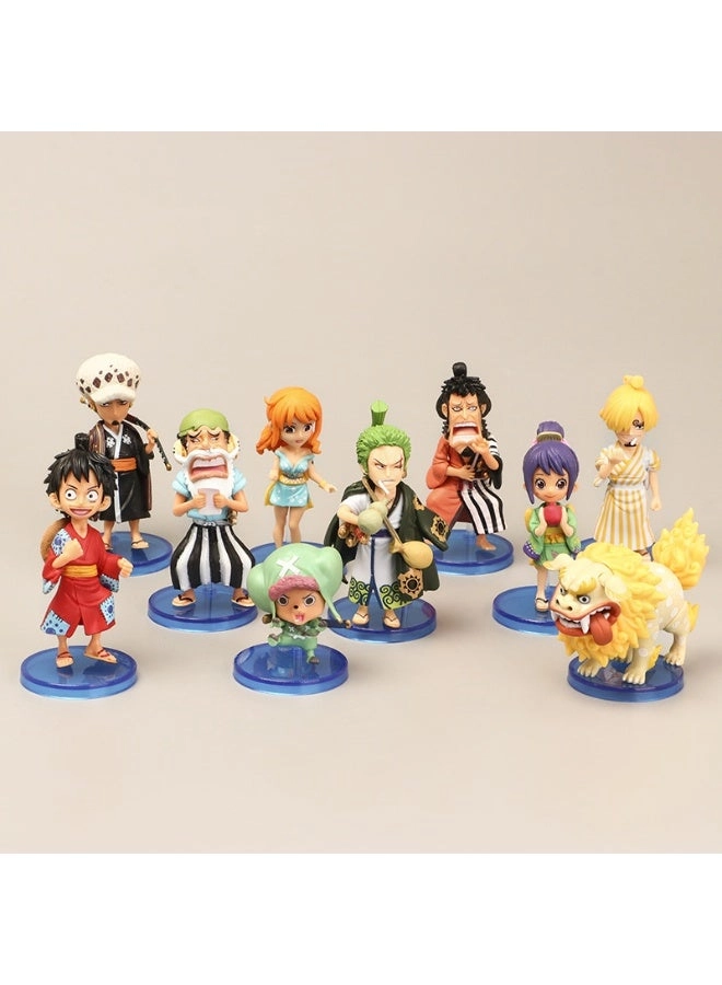 One Piece Wano Country Figure Set - 10-Piece - One Piece (QQ0678)