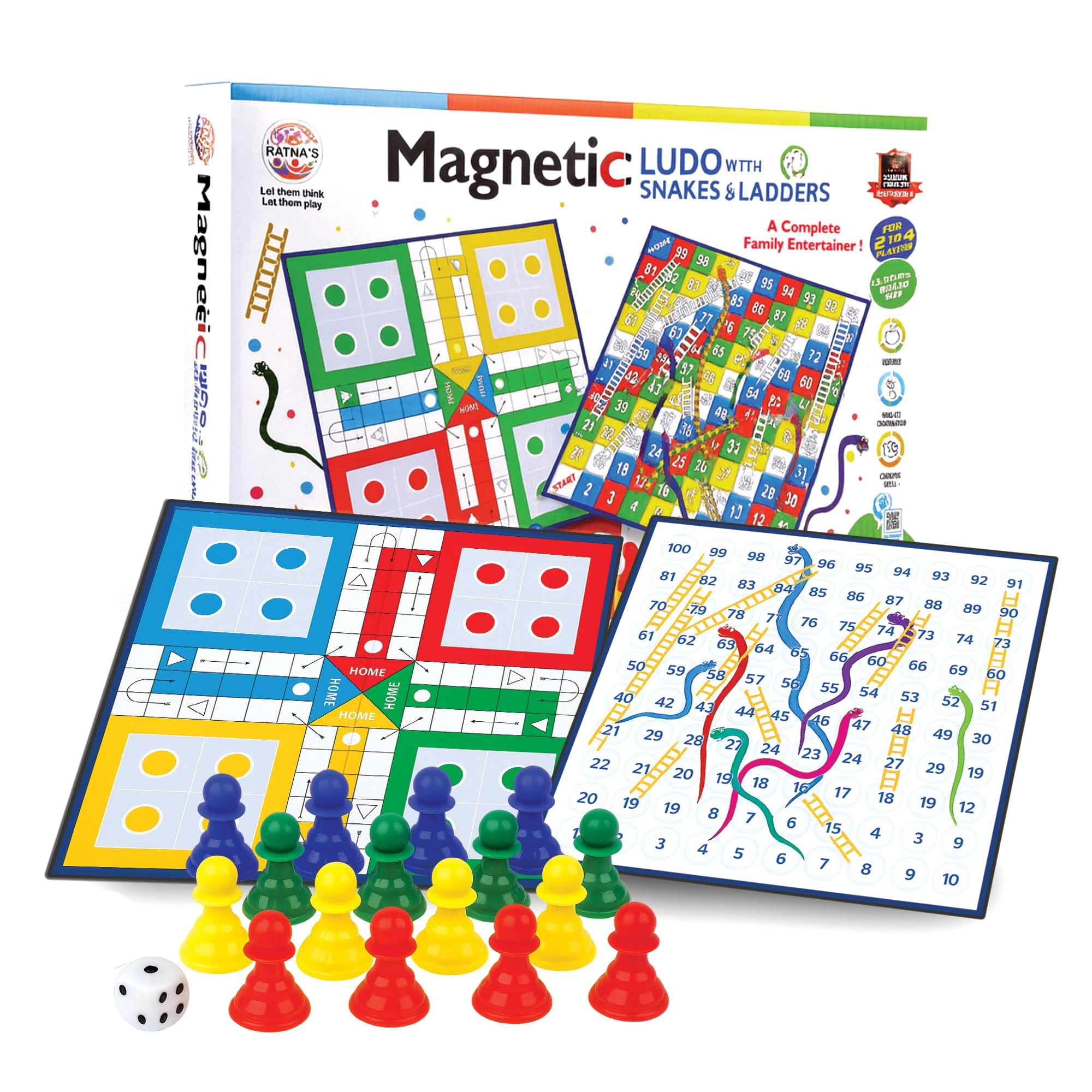 Snakes and Ladders - Magnetic Travelling + Ludo