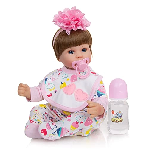 Reborn Baby Doll - 18 Inch 45cm Soft Vinyl Girl