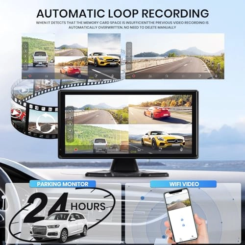 Car Rear View Camera + 9 Inch Monitor - Night Vision Wired 1080P