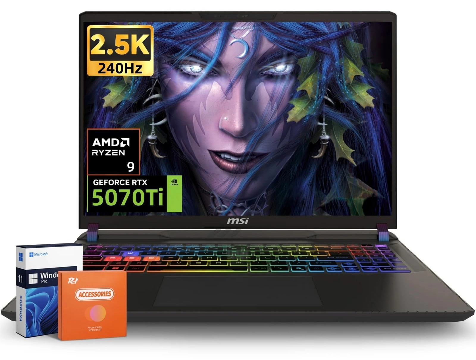 MSI Vector 16 HX Vector A16 HX A8WHG-004US - 16'' Ryzen 9-8940HX 64GB DDR5 4TB SSD