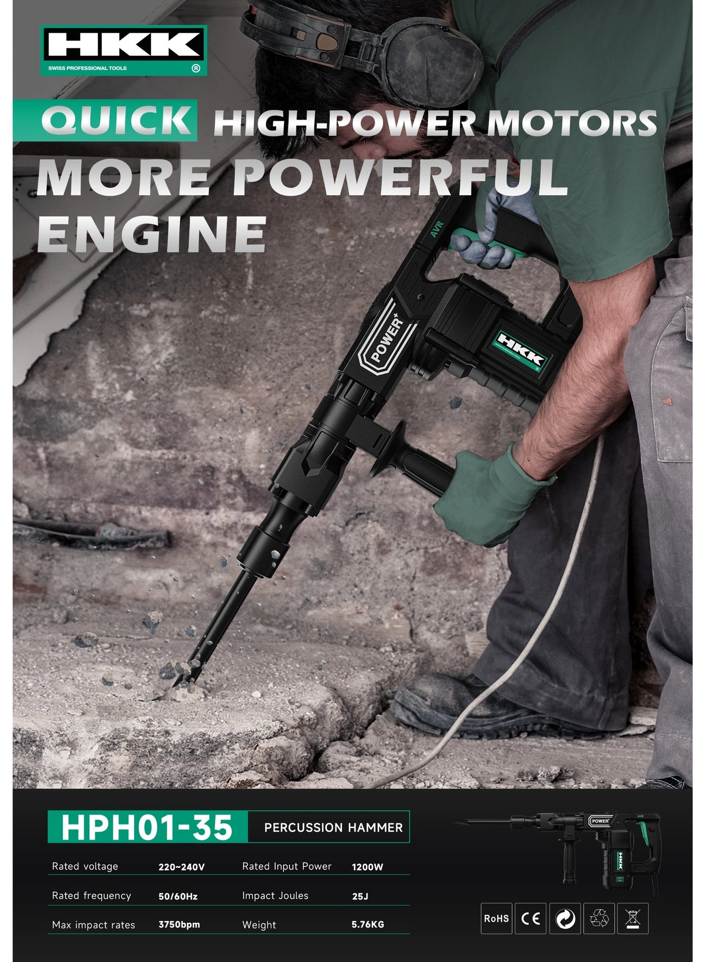 Percussion Hammer - 1200W