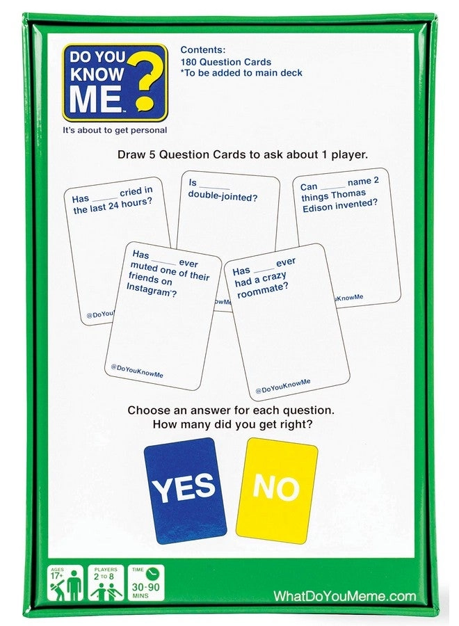 Do You Know Me? Expansion Pack - 180 pieces Adult English