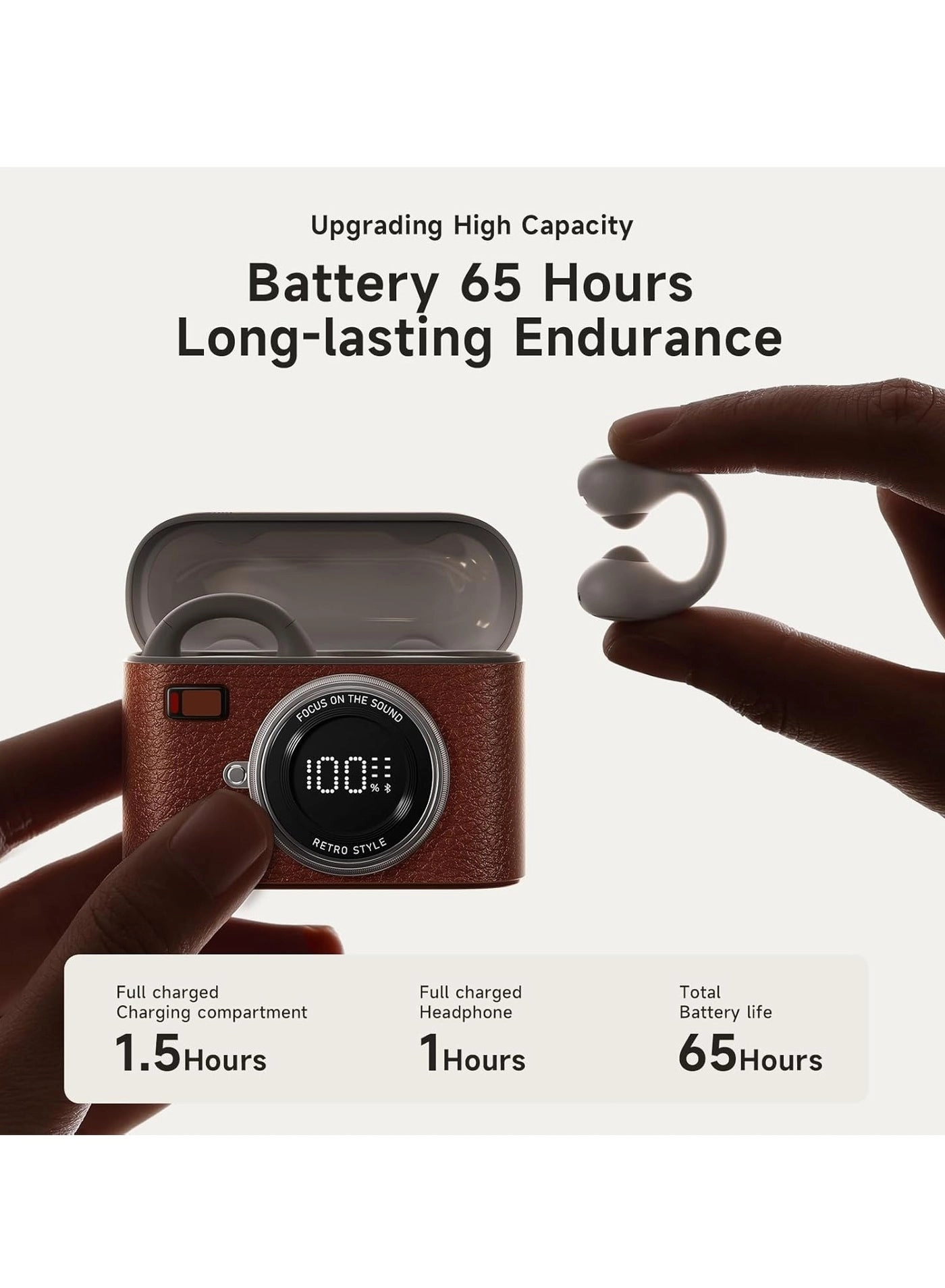 Open Ear Clip Headphones Wireless Headphone