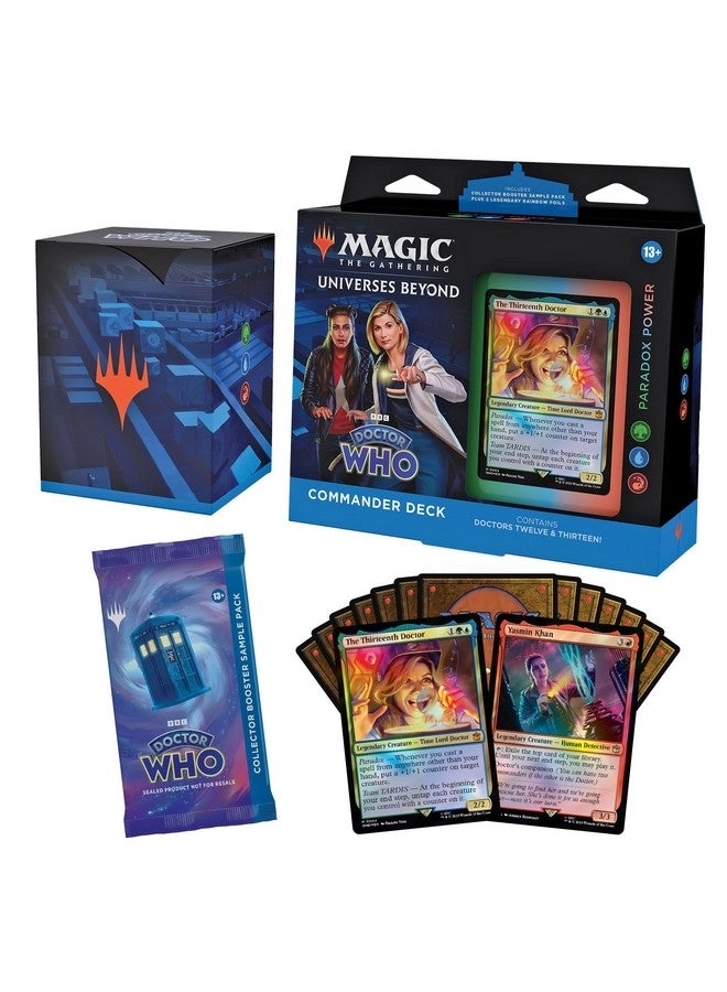 Magic: the Gathering Commander Deck - Paradox Power - 100pcs + Collector Booster Sample Pack - 2pcs