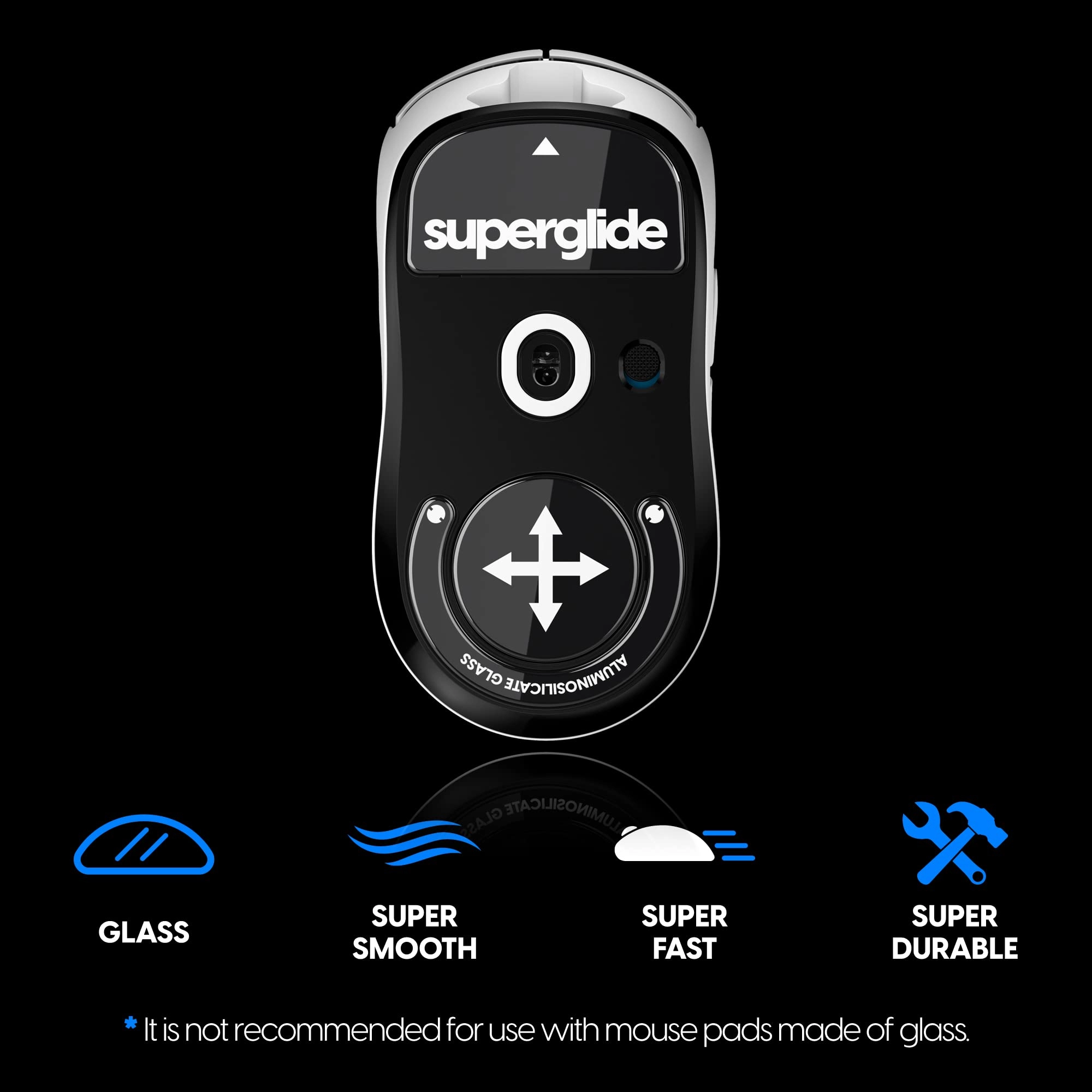 Superglide - tempered glass Silver