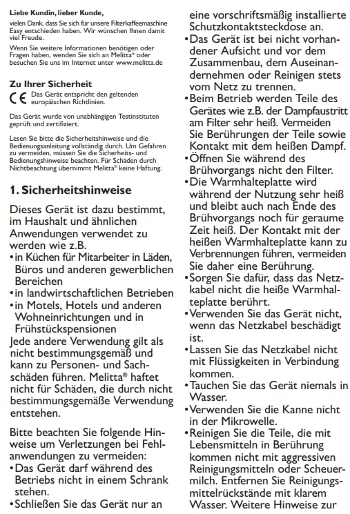 Easy Top II Filter Coffee Machine 1023