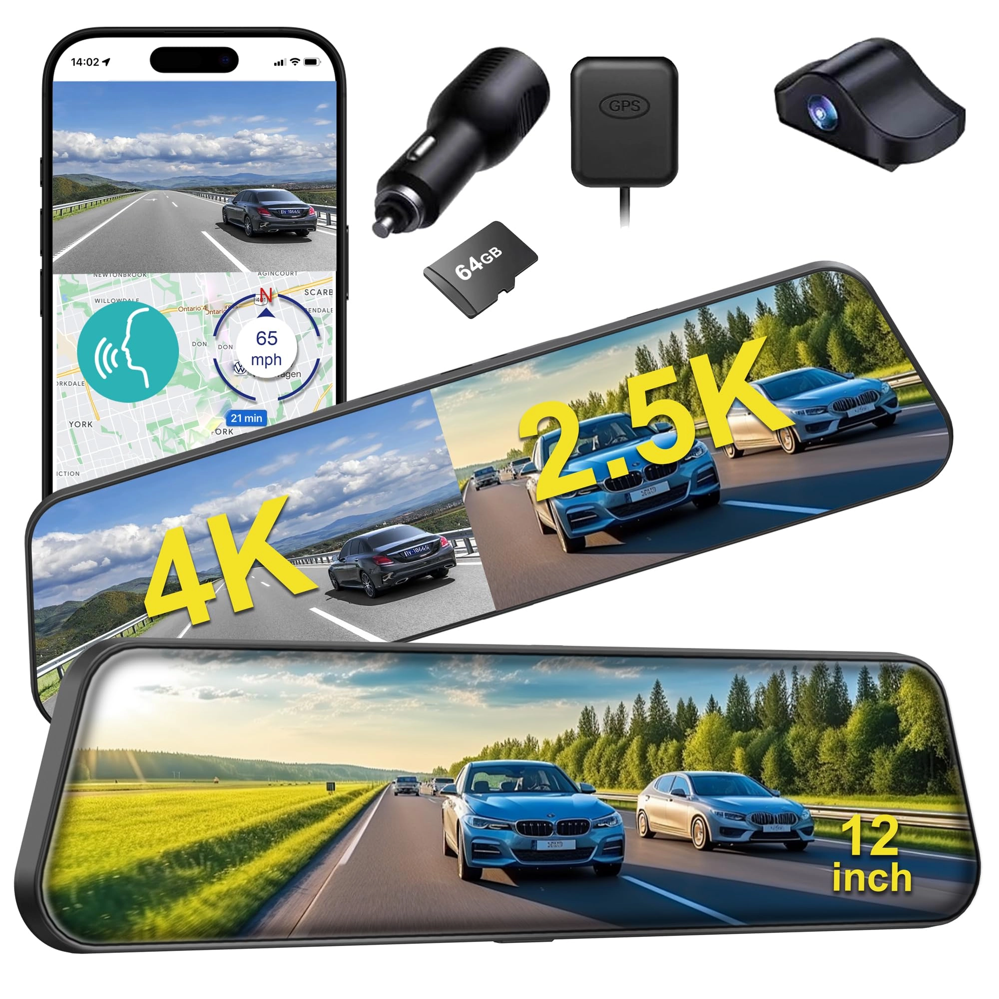 Shenzhen DAZA Innovation Technolog)Co., Ltd Rear View Mirror Camera - 4K+2.5K 30FPS