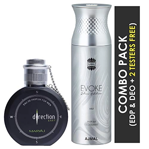Direction East Eau de Parfum 100ml + Evoke Silver Edition 200ml