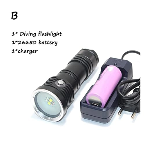 Professional Submersible Light - 2000LM White + XPE Red/Blue Diving Tactical Multifunction Photography Video Fill Diving Flashlight - Red/Blue