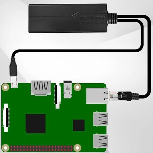 USB Type C PoE Splitter - 48-57V 5V 2.4A 12watts 1 RJ45 IEEE 802.3af 10/100Mbps