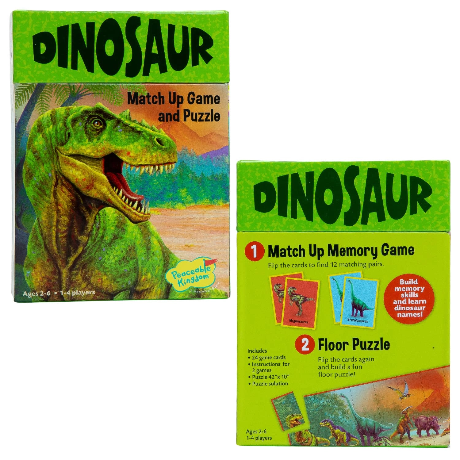 Peaceable Kingdom Match Up Games - 2 years+ 24 pieces