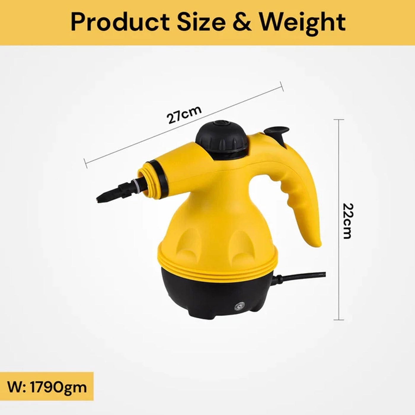 High Temperature Steam Cleaner - 1000W Handheld