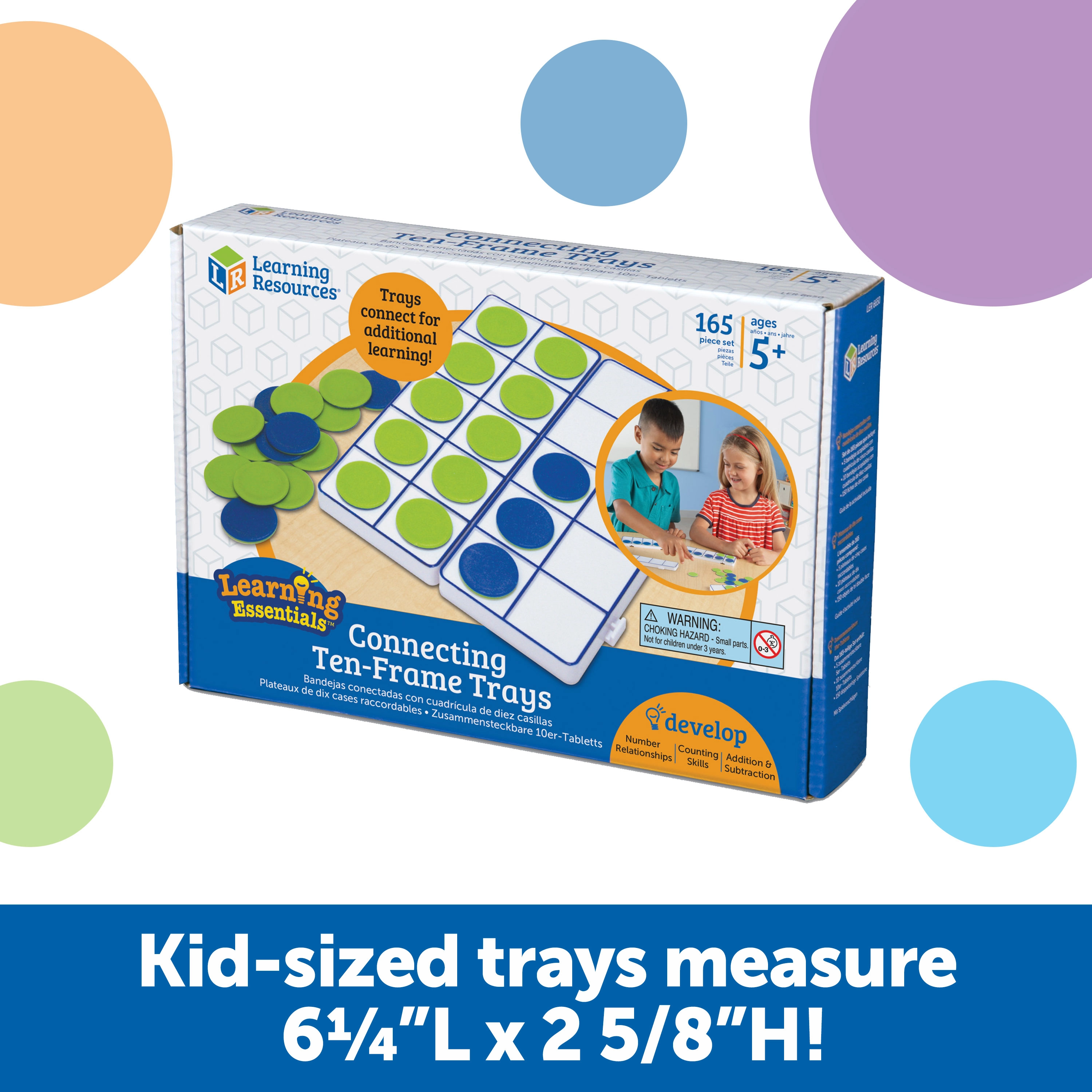 Connecting Ten-Frame Trays - 5+ 165 pieces