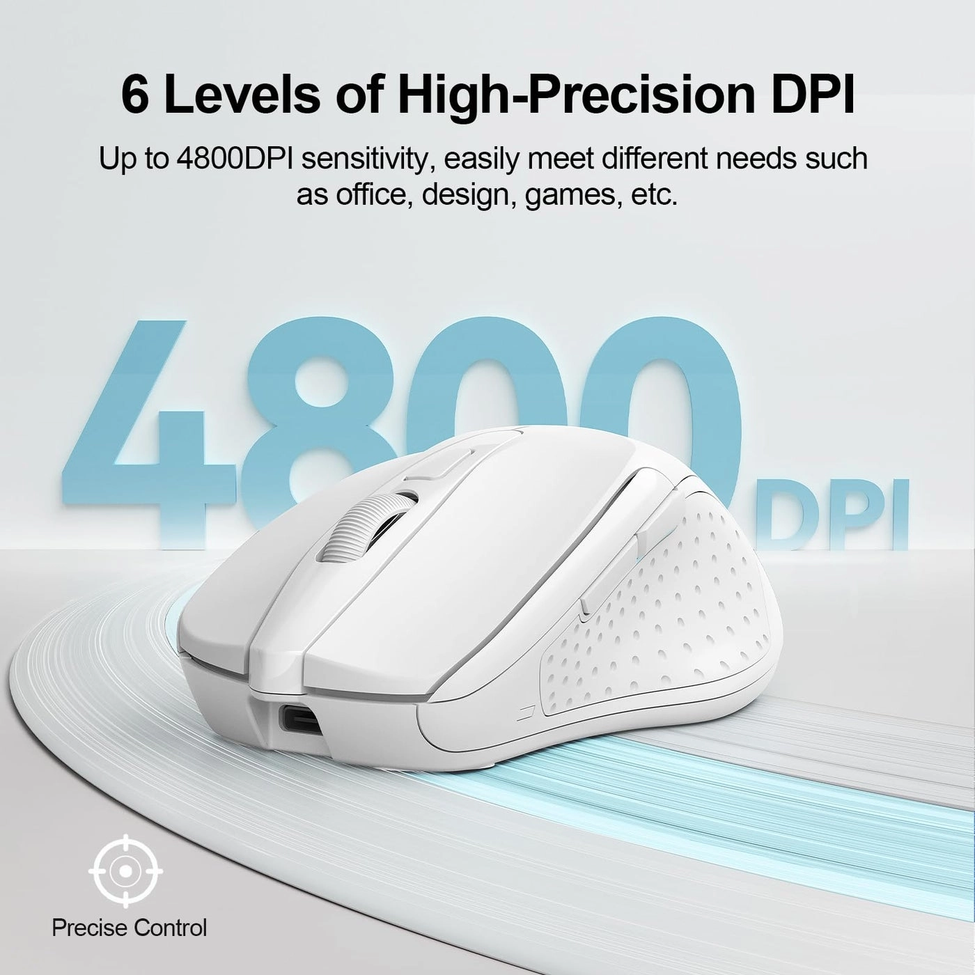 Multi-Device Slim Optical Mouse - Bluetooth, USB