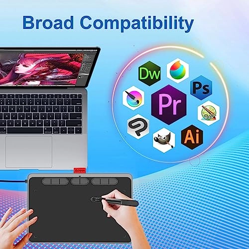 Digital Drawing Tablet - 9x6 Inch 8192 Levels