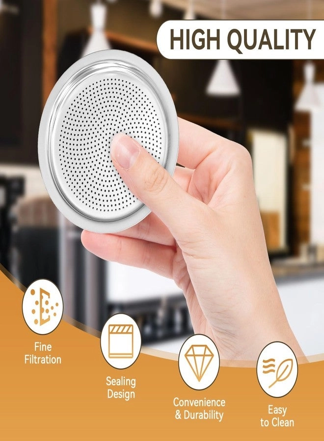 BIA640310 - 9 Cups 6 Pcs Silicone Sealing 2 Pcs Stainless Filter Plate