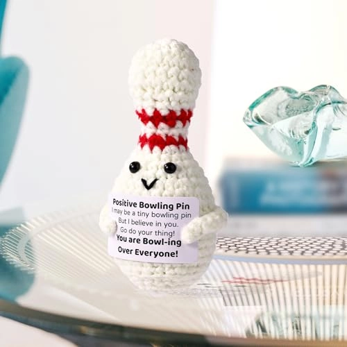 Positive Crocheted Bowling Ball - 11 cm Cotton