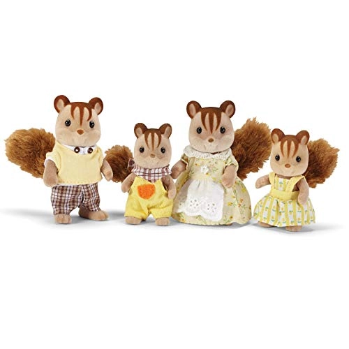 Calico Critters Walnut Squirrel Family - 3yr(s) Savannah John Sarah Dominic 4pcs 4