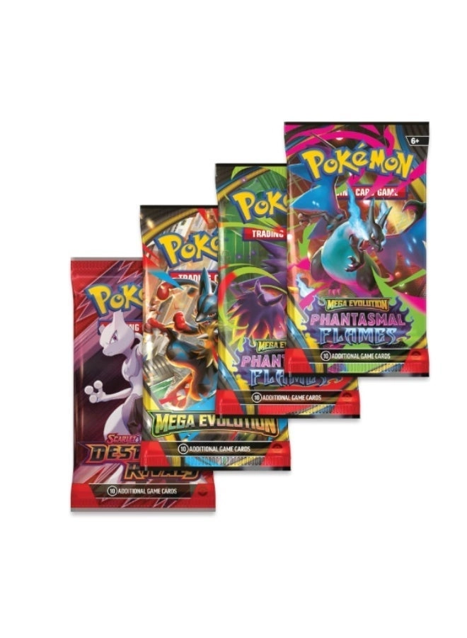 Mega Charizard Ex Tin - 1 foil promo 4 booster packs