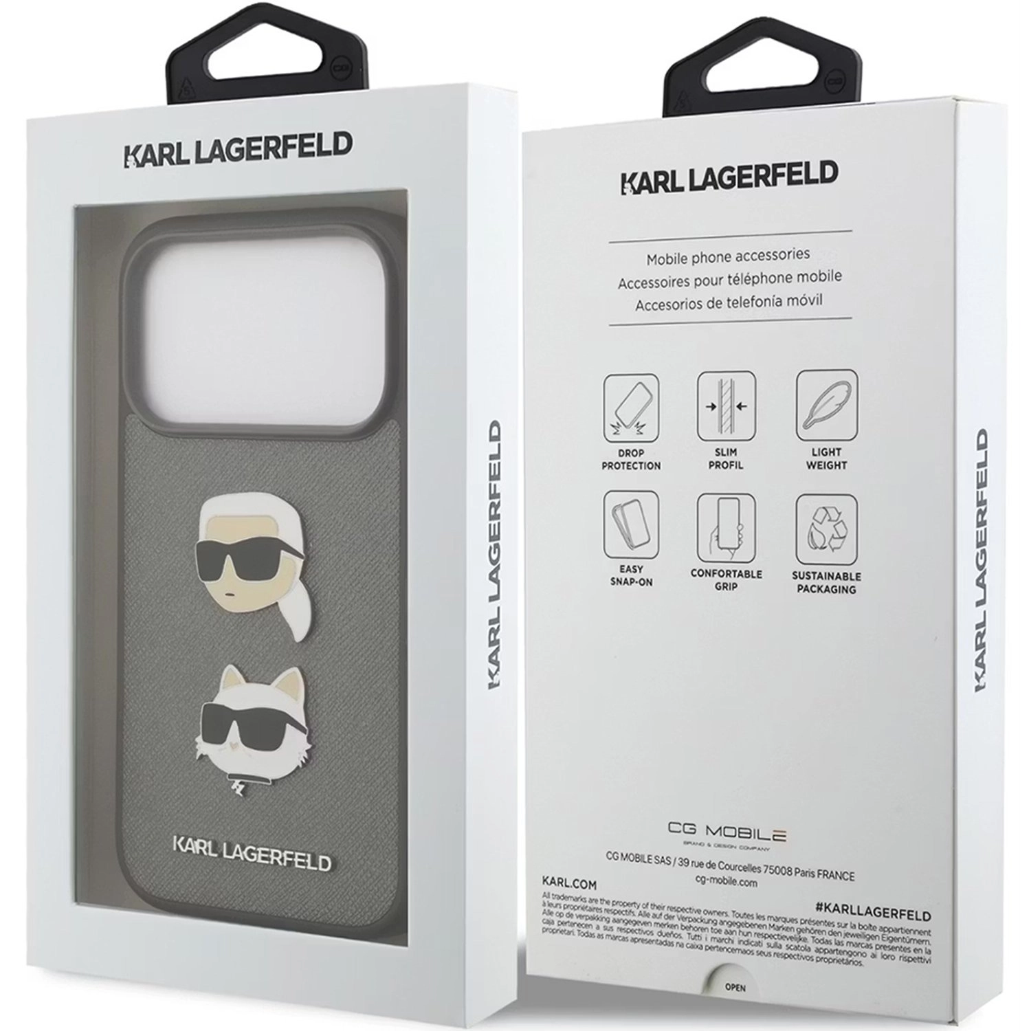 Leather Case Saffiano Leather Black for iPhone 17 Pro Max