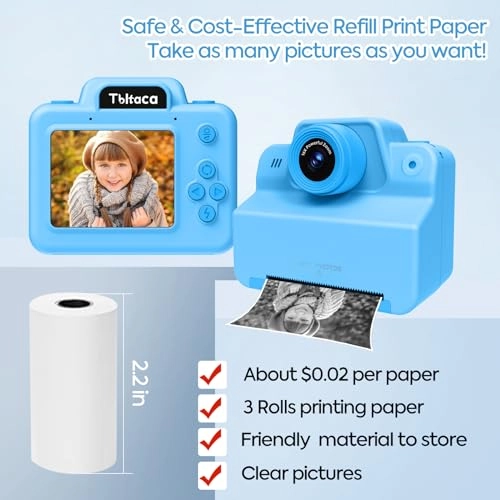 Kids Camera Instant Print - 2.4 Inches Portable