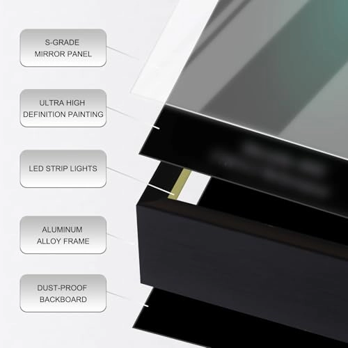 Picture Frame with LED Lights - For LEGO 42171 USB-Powered LED