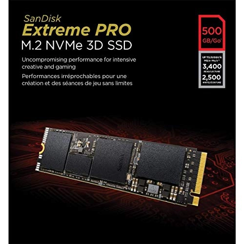 Extreme Pro - 500 GB Pcie Gen 3X4 NVMe M2 22X80