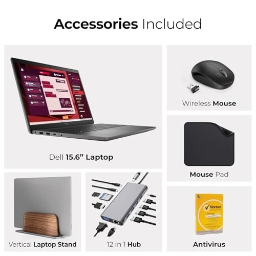 Latitude 3550 - 15.6'' i7-1355U 64GB DDR5 2TB SSD + 1st Wave Laptop Stand + 12 in 1 HUB + Mouse + Antivirus + Mouse Pad
