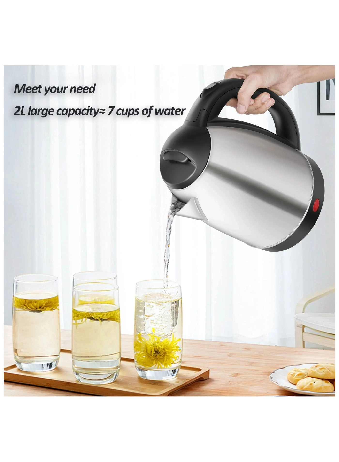 1 Electric kettle Steel
