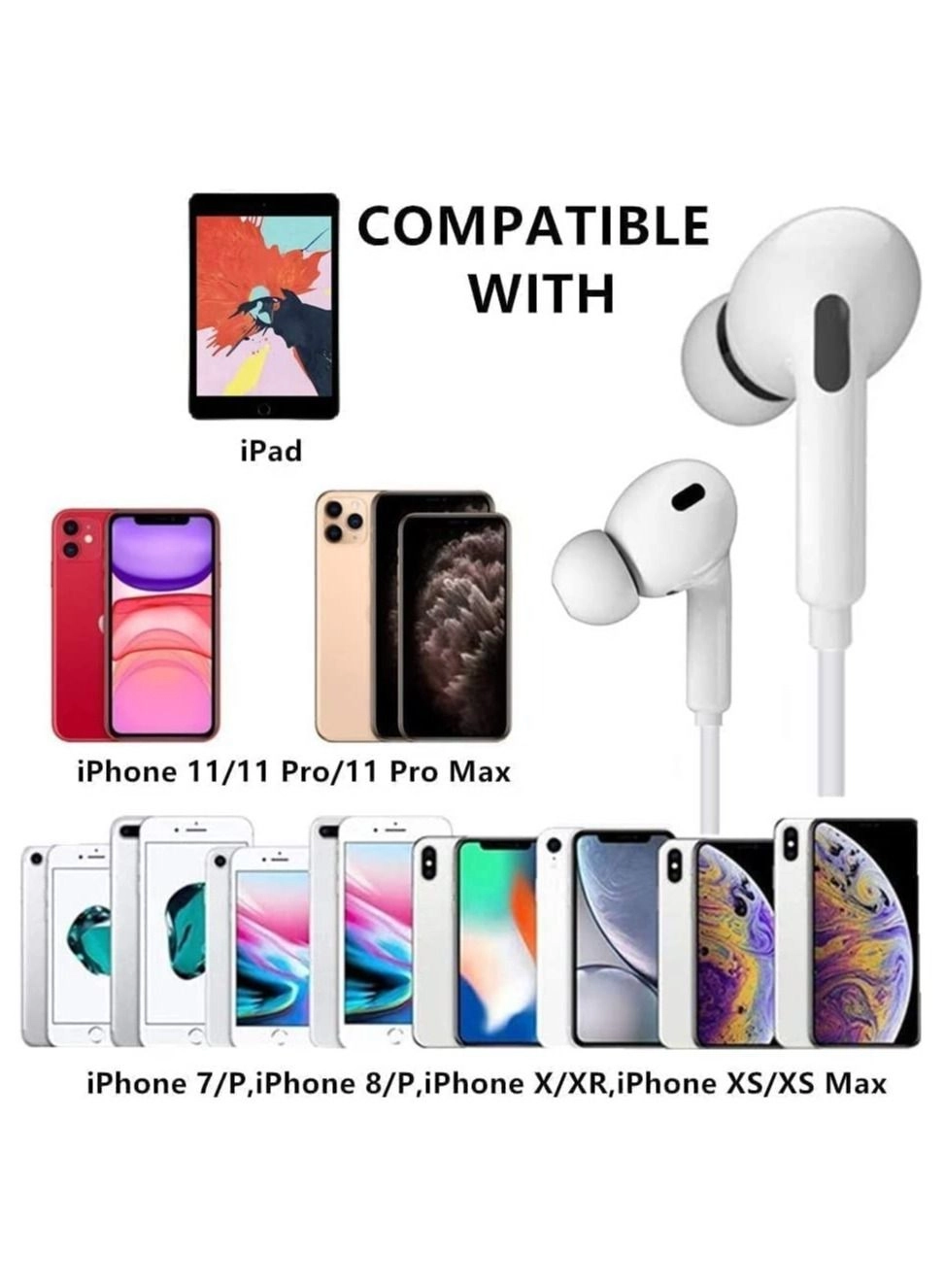 Lightning Headphone Wired Headset