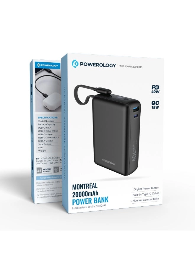 Montreal - 20000mAh 40W Fast Charging