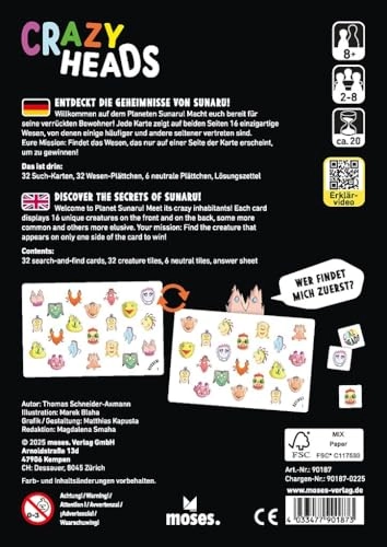 Crazy Heads: Das wimmelige Such-Duell auf Karten