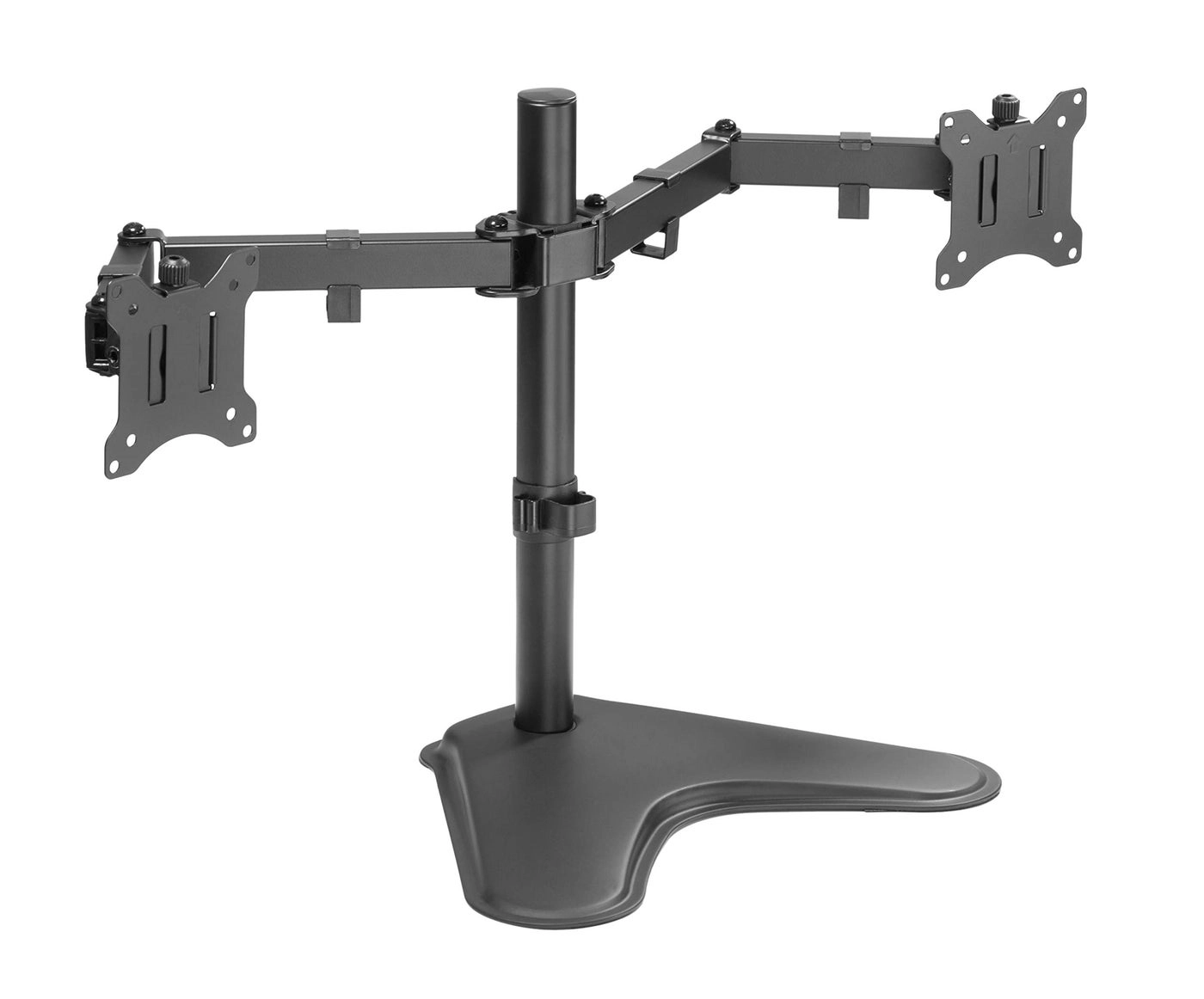 Amer Mounts Dual LED LCD Monitor Free-Standing Desk Stand - 2 Screens 32 inches 100x100mm