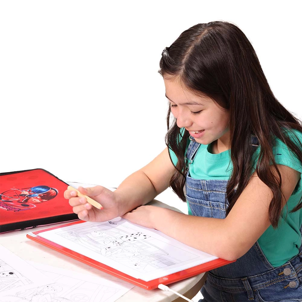 Ladybug LED Lightpad - A4 3 Levels + Neoprene Case - Pink