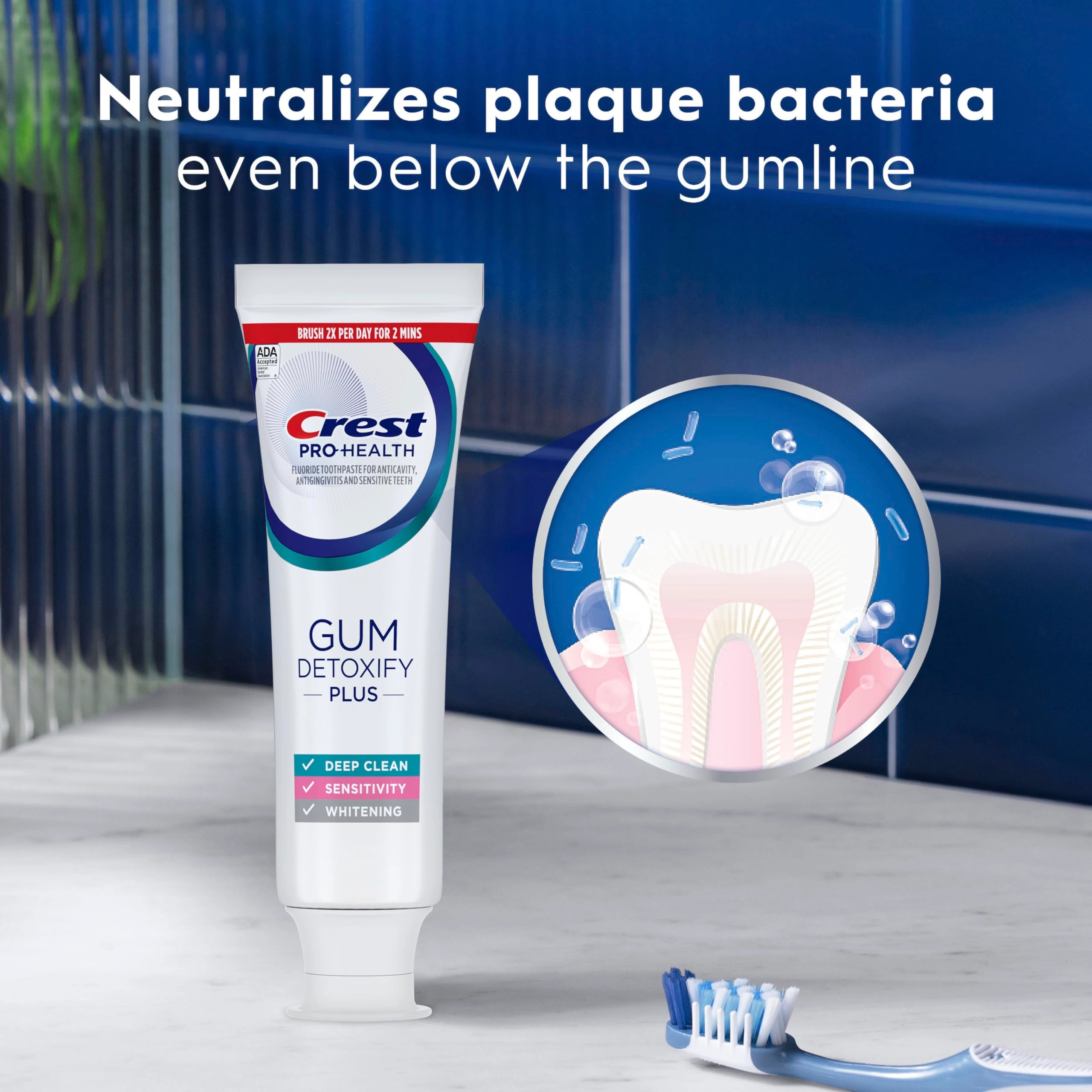 Gum Detoxify Plus Stennous Fluoride Toothpaste Adult 13.5 ounces