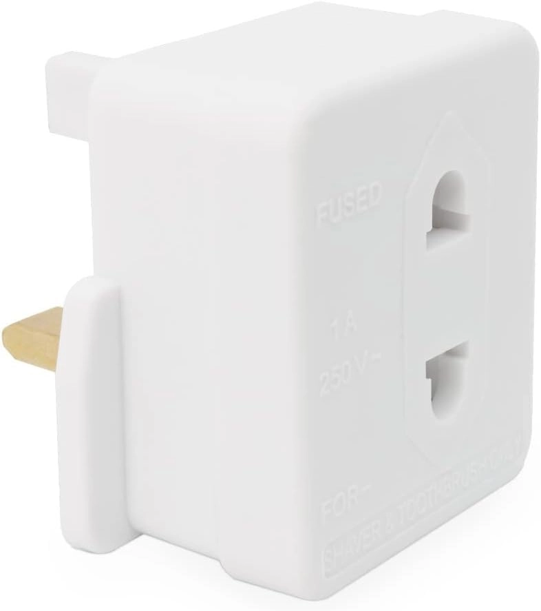 Swiss Edge Shaver Plug Adaptor - 2 Pin to 3 Pin