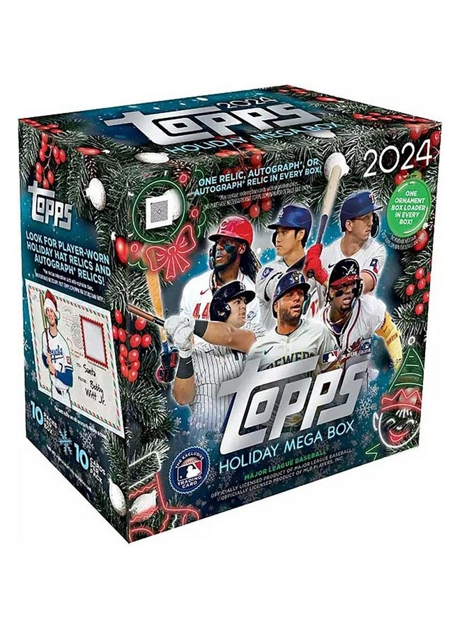 Topps Holiday Baseball Factory Sealed Mega Box - 2024 Baseball Wax Packs