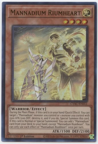 Mannadium Riumheart - CYAC-EN012 - 1st Edition