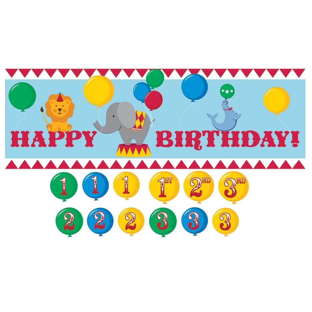 Circus Time Giant Party Banner - 3 piece(s)