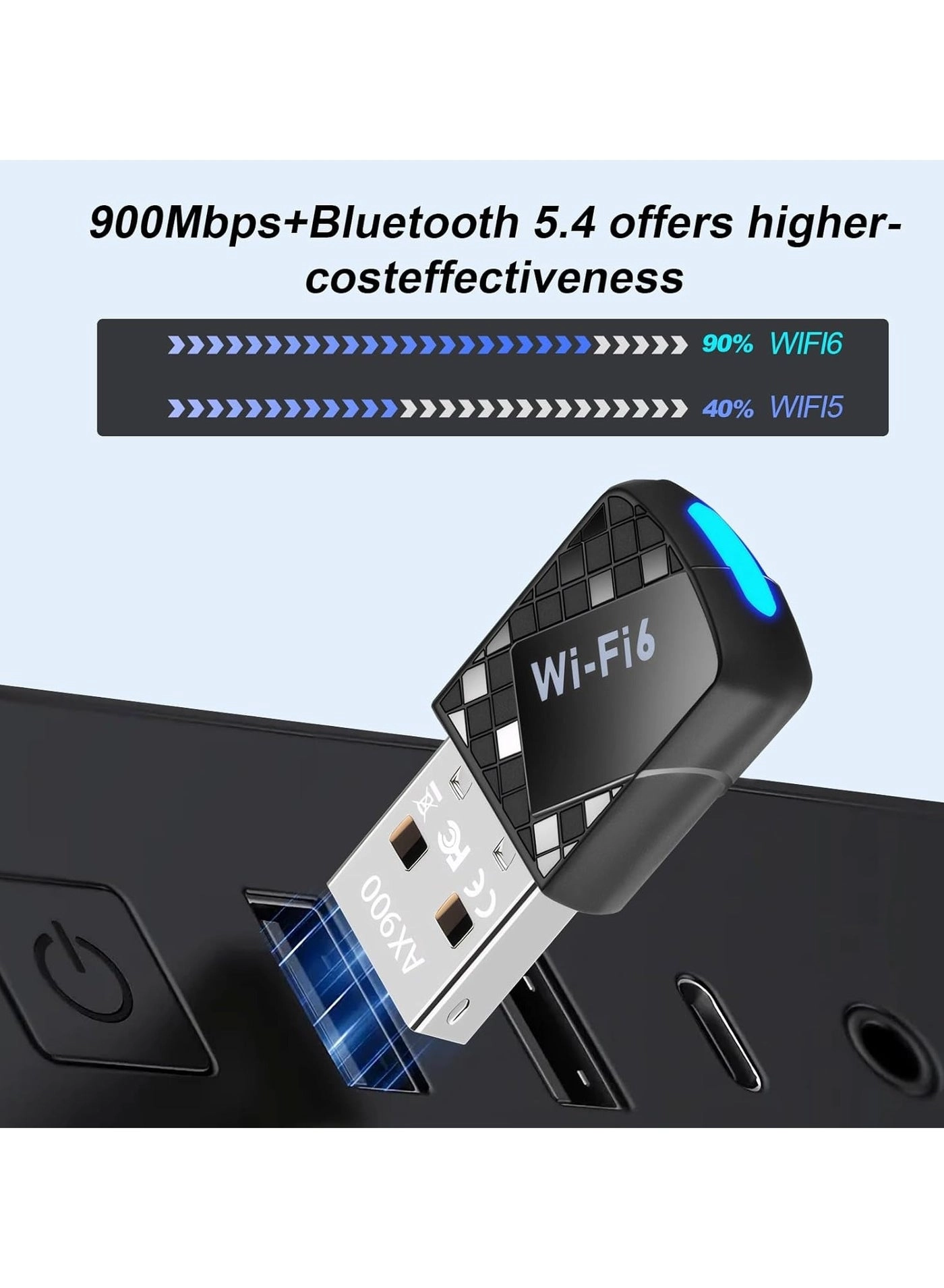 AX900 USB WiFi 6 Adapter - 2.4G/5G USB Wireless