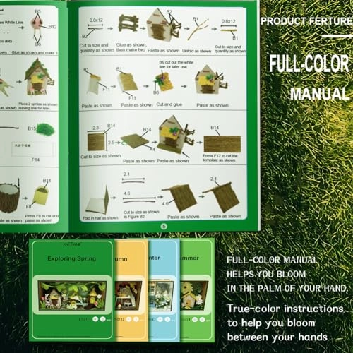 Miniature Wooden Dollhouse Furniture Kit - Creative Room 1:24