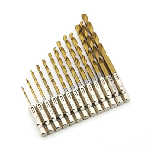 drill bits - 13 pieces 1 ~ 13 mm