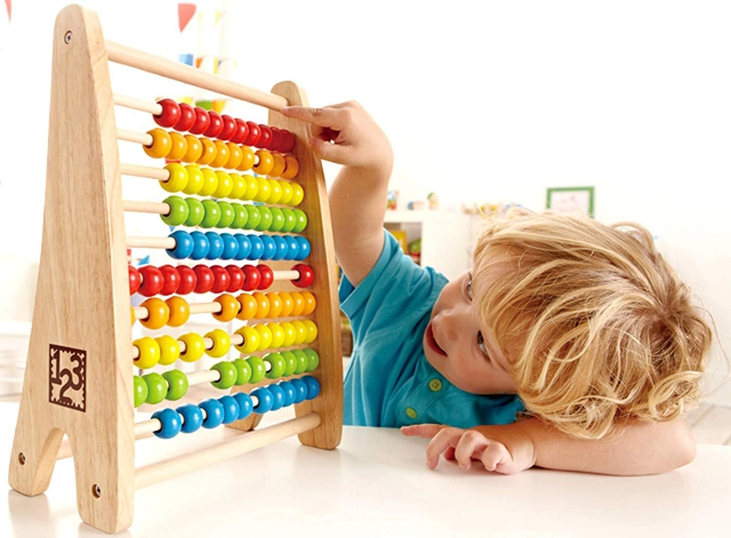 Rainbow Bead Abacus - 3 +