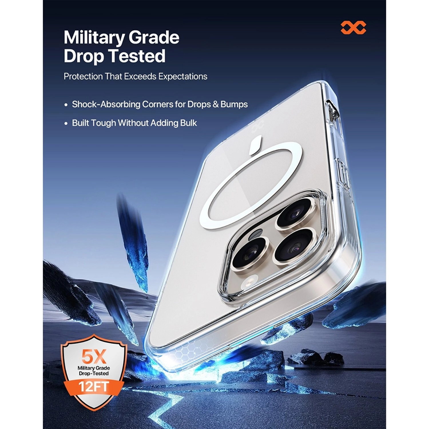 Zepho Neo Hybrid Clear Case MagSafe for iPhone 16 Pro Max